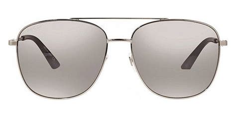 Gucci™ GG0410SK 002 61 Ruthenium Sunglasses .